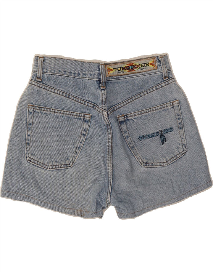 VINTAGE Womens Denim Shorts W29 Medium Blue Cotton Vintage Vintage and Second-Hand Vintage from Messina Hembry 