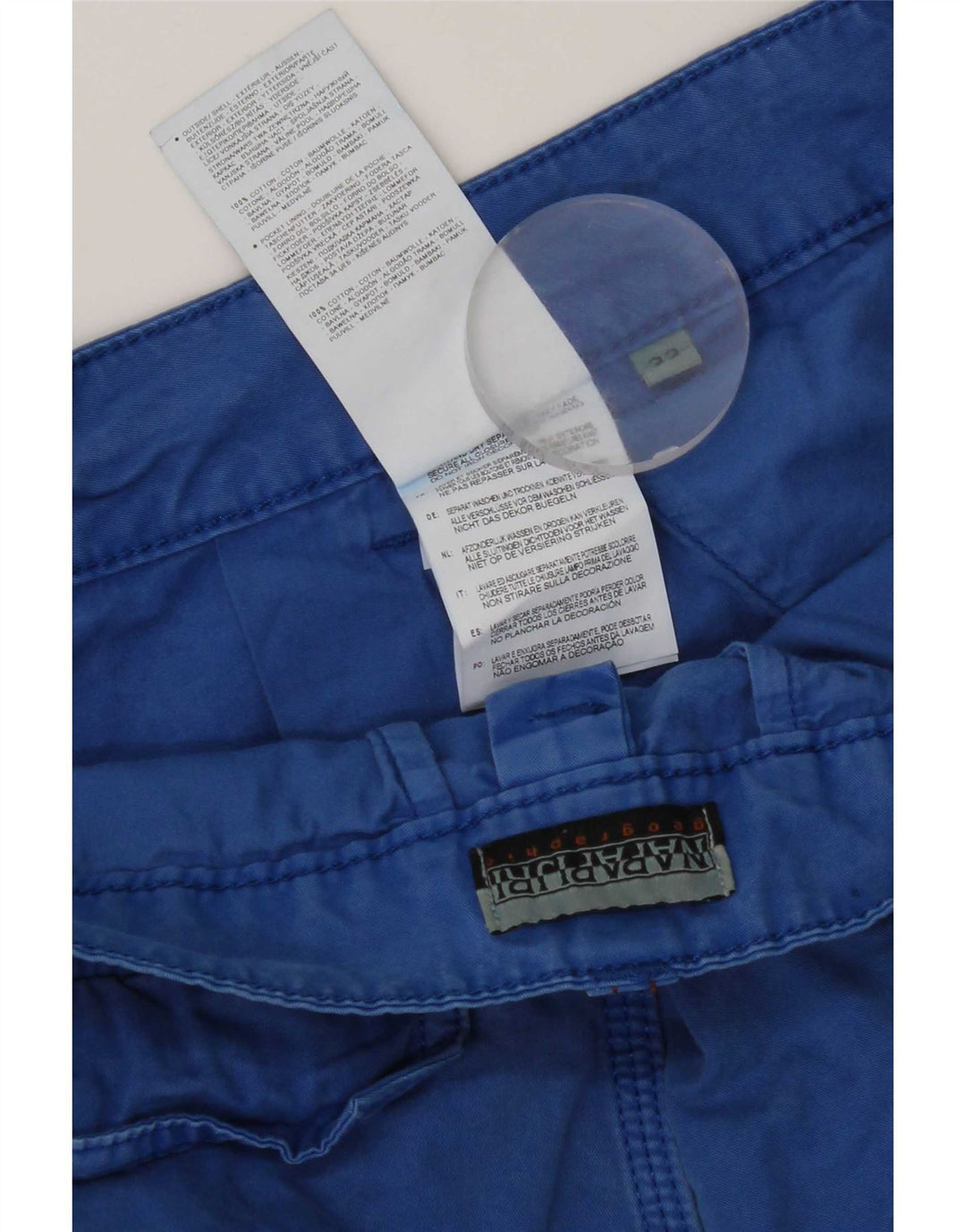 Napapijri Herre Cargo Shorts W32 Large Blue Cotton