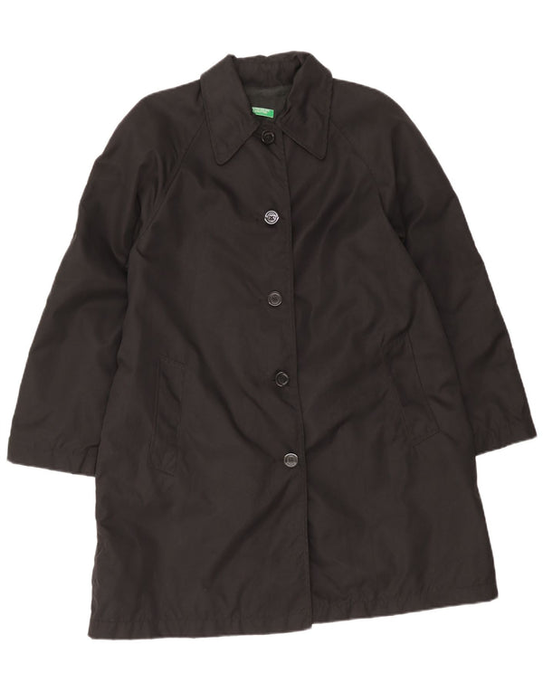 Γυναικείο παλτό Benetton Oversized UK 10 Small Black Polyamide