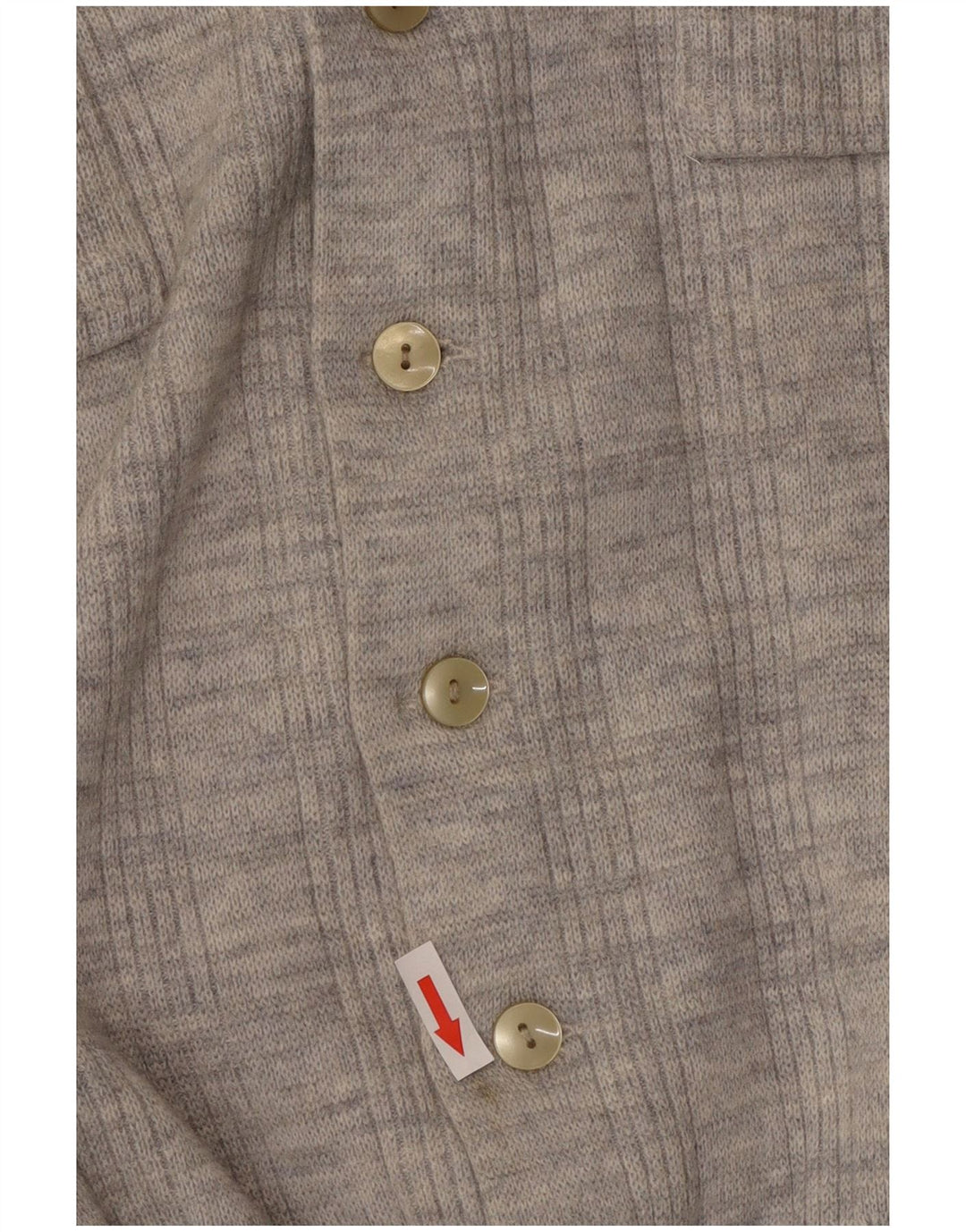 Maglione cardigan da donna vintage UK 14 Grigio medio