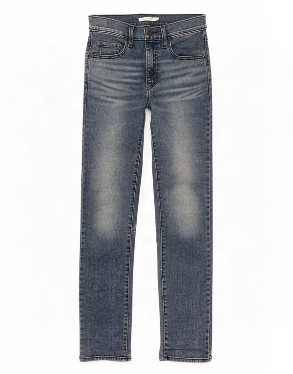 Jeans dritti a vita alta Levi's 724 da donna W26 L30 cotone blu