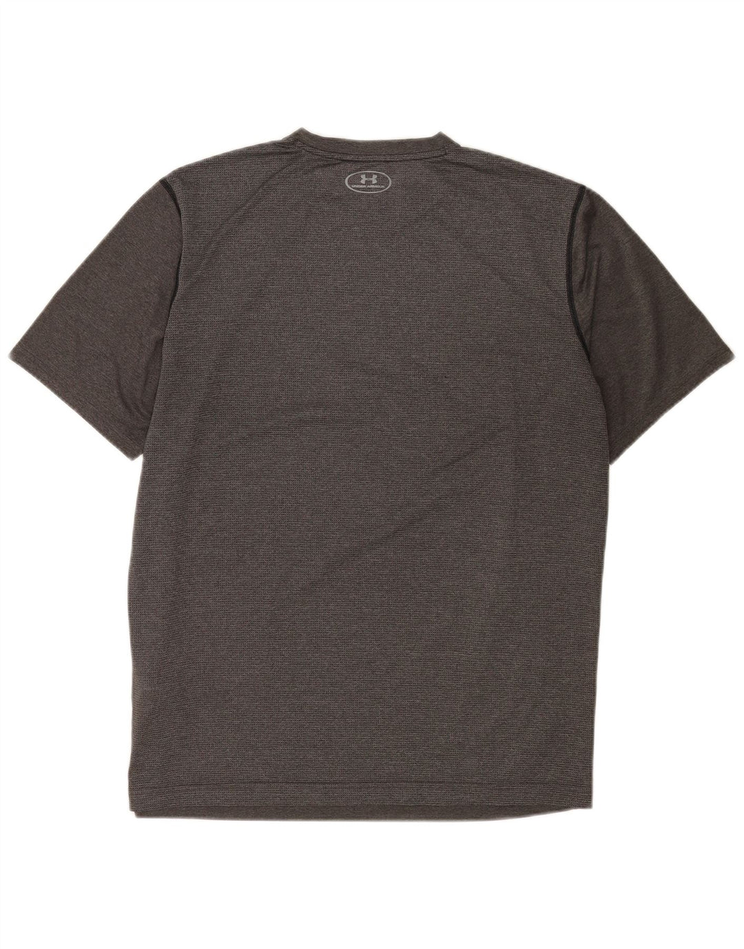 Under Armour Mens Heat Gear T-Shirt Top Large Grey Polyester