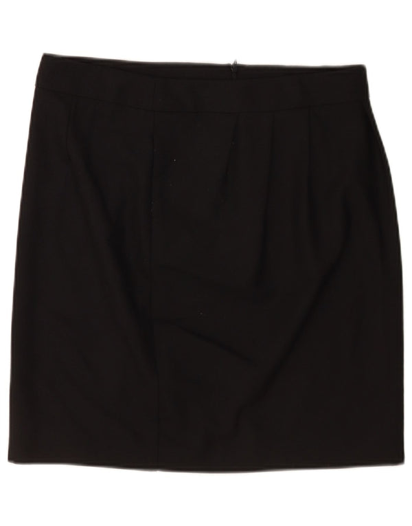 Moschino Damen Minirock UK 12 Medium W30 Schwarz Polyester