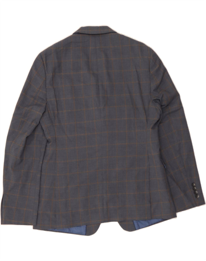 PENGUIN Mens 2 Button Blazer Jacket UK 38 Medium Grey Check Vintage Penguin and Second-Hand Penguin from Messina Hembry 