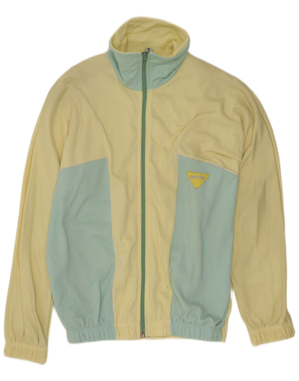 Sportful Mens Tracksuit Top Jacket IT 46 Small Yellow Colourblock Sports