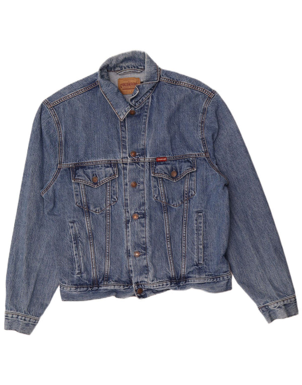 Colorado Herren Jeansjacke UK 42 XL Blaue Baumwolle