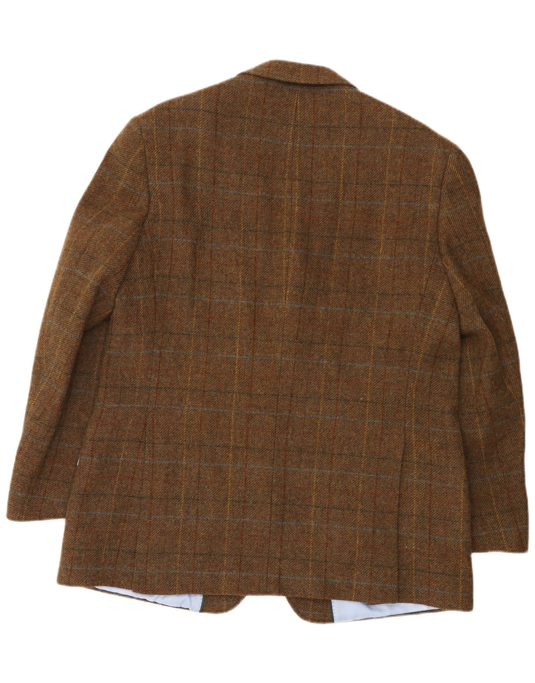 Marks & Spencer Chaqueta tipo blazer de 2 botones para hombre UK 48 2XL Lana a cuadros marrón