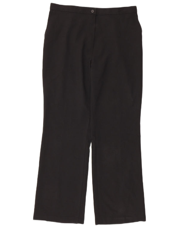 Pantaloni casual dritti da donna Marks & Spencer UK 16 Large W34 L31 neri