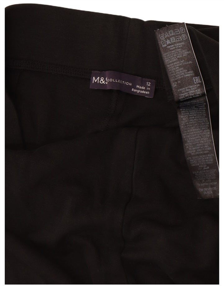 Женские леггинсы Marks & Spencer UK 12, средний черный, вискоза