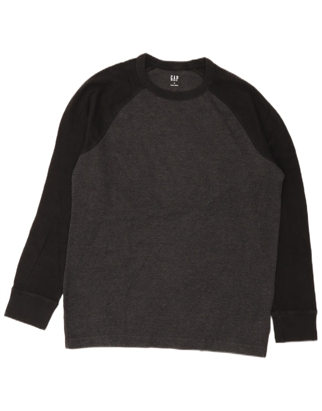 Gap Mens Sweatshirt Jumper Medium Grey Colourblock Cotton
