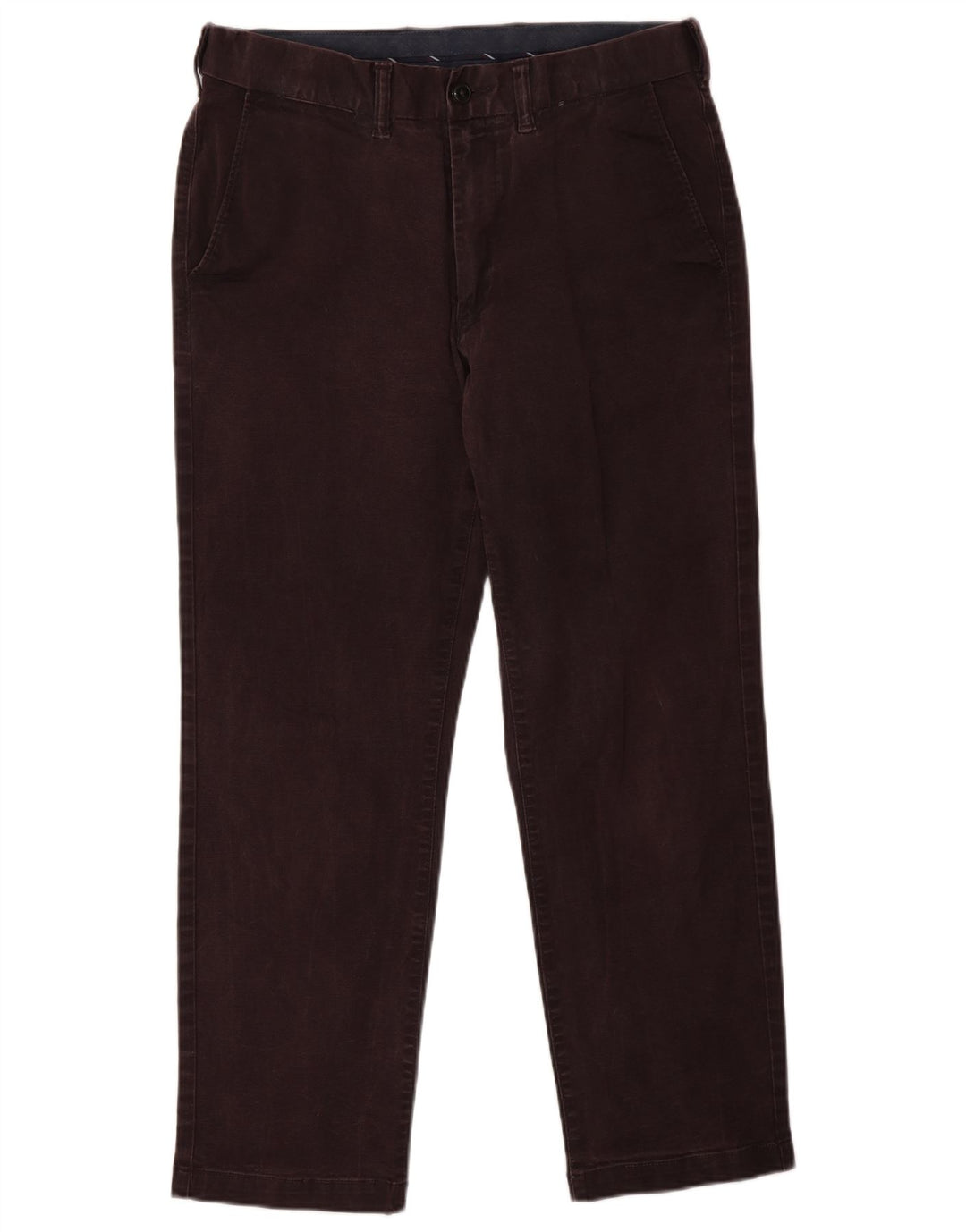 Marks & Spencer Mens Heritage Regular Chino Trousers W32 L29 Burgundy
