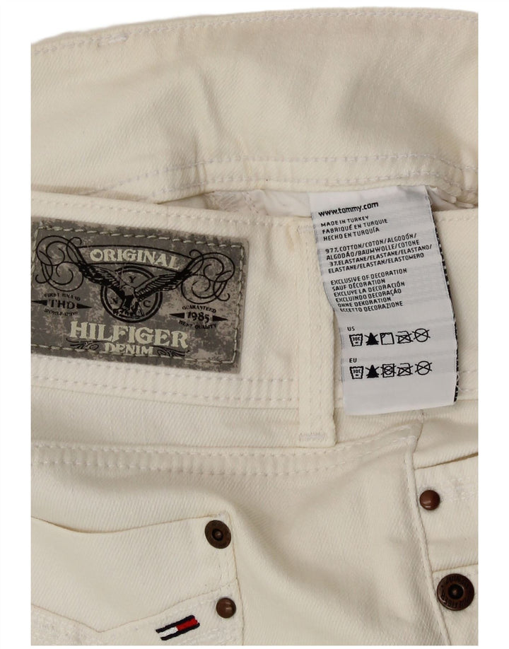 Tommy Hilfiger Dame Denim Nederdel W28 Medium White Bomuld