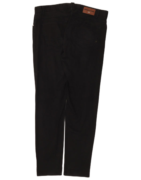 Ανδρικό παντελόνι Zara Slim Casual EU 46 XL W36 L31 Μαύρο βαμβακερό