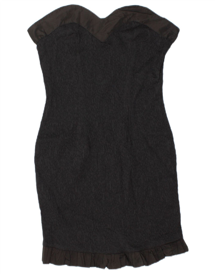 Aurelio Zepino Womens Mini Strapless Dress IT 46 Large Black