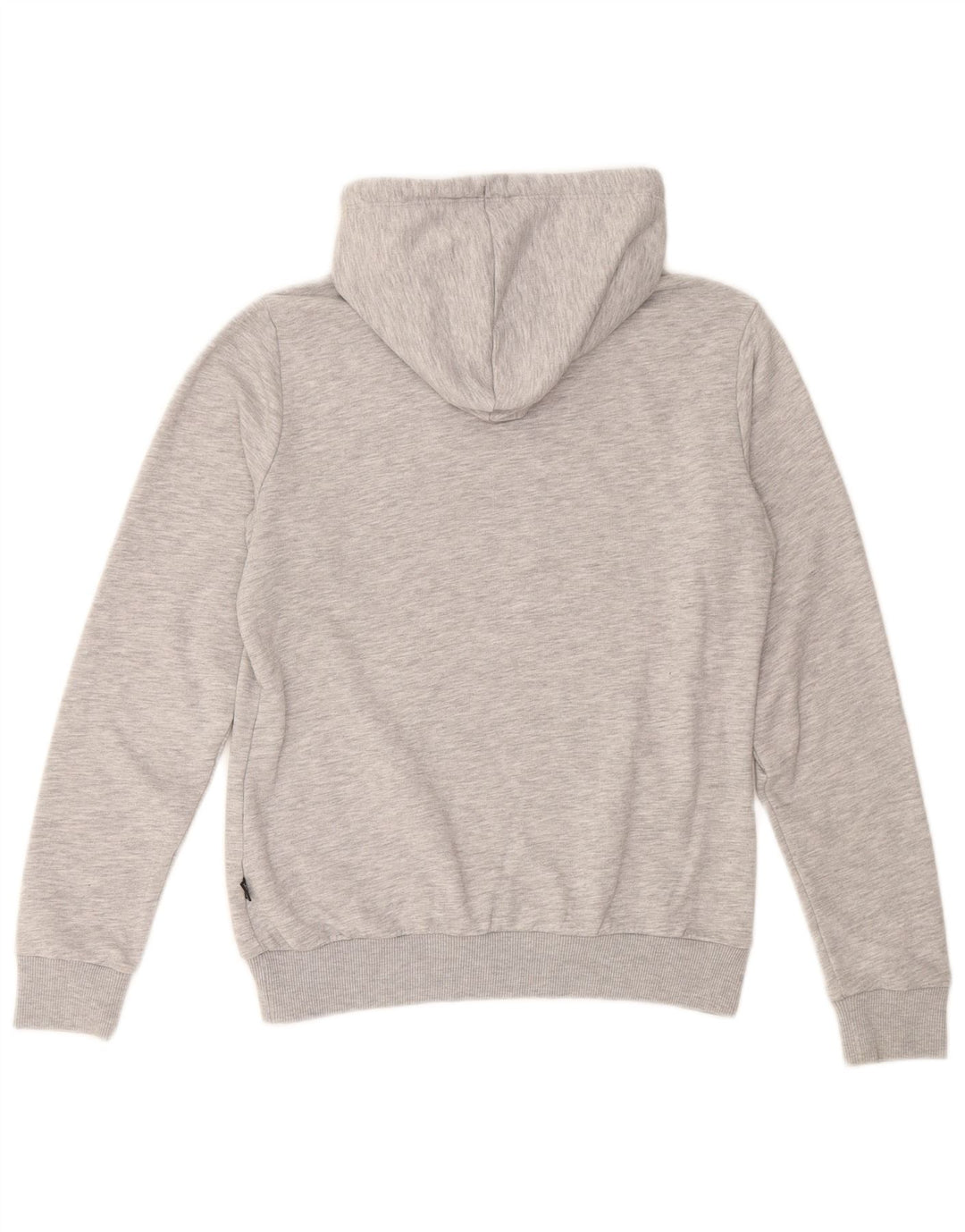 PUMA Womens Graphic Hoodie Jumper UK 12 Medium Grey