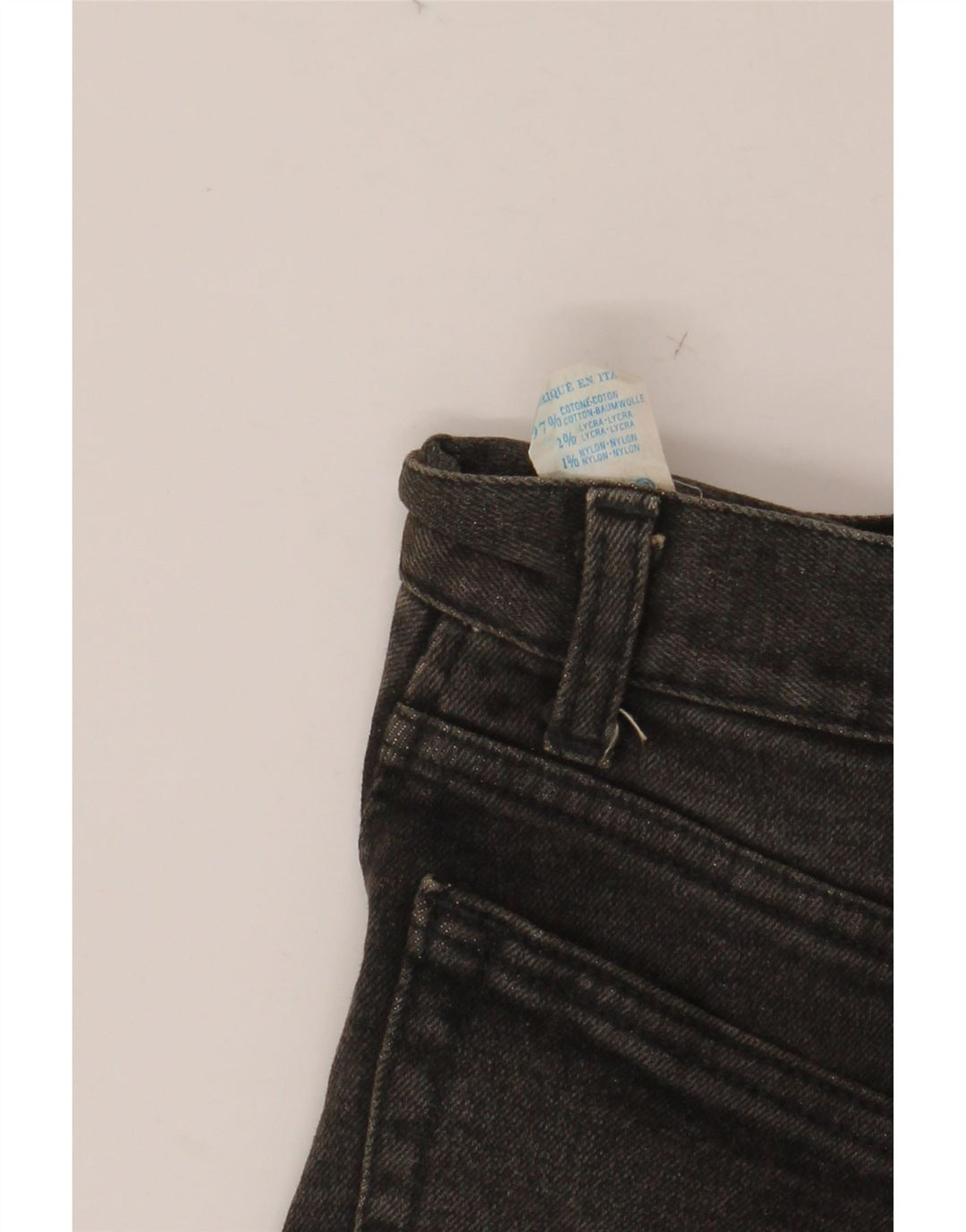Fusta de blugi pentru femei CARRERA W28 bumbac negru mediu