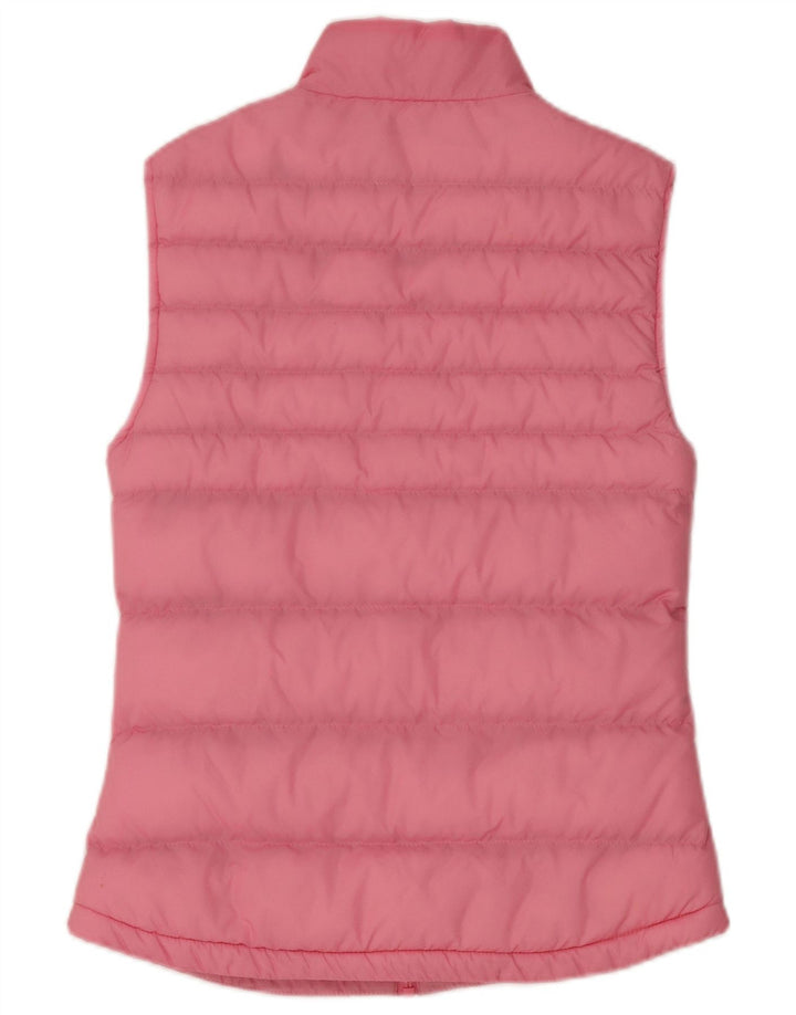 Jack Wills Womens Padded Gilet UK 8 Small Pink Nylon