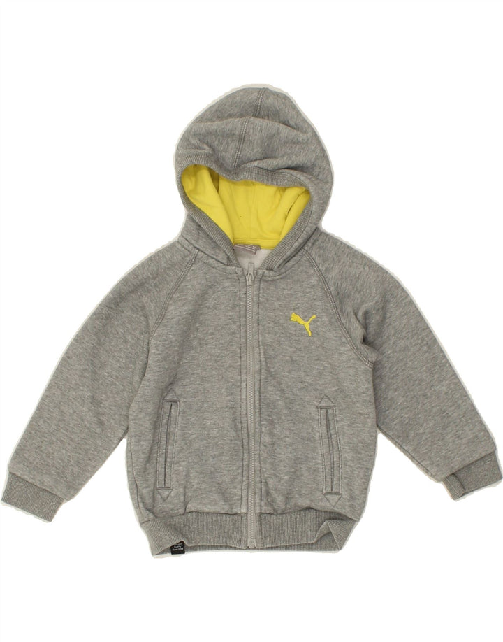 PUMA Baby Boys Zip Hoodie Sweater 12-18 Months Grey Cotton Vintage Puma and Second-Hand Puma from Messina Hembry 