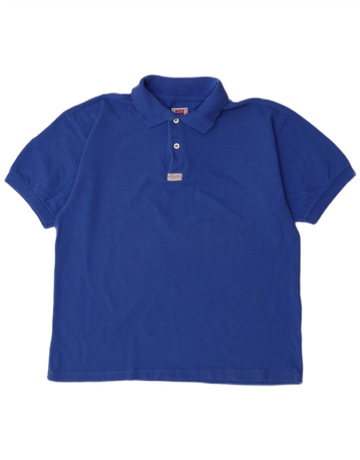 LEVI'S Poloshirt til mænd Stor blå bomuld
