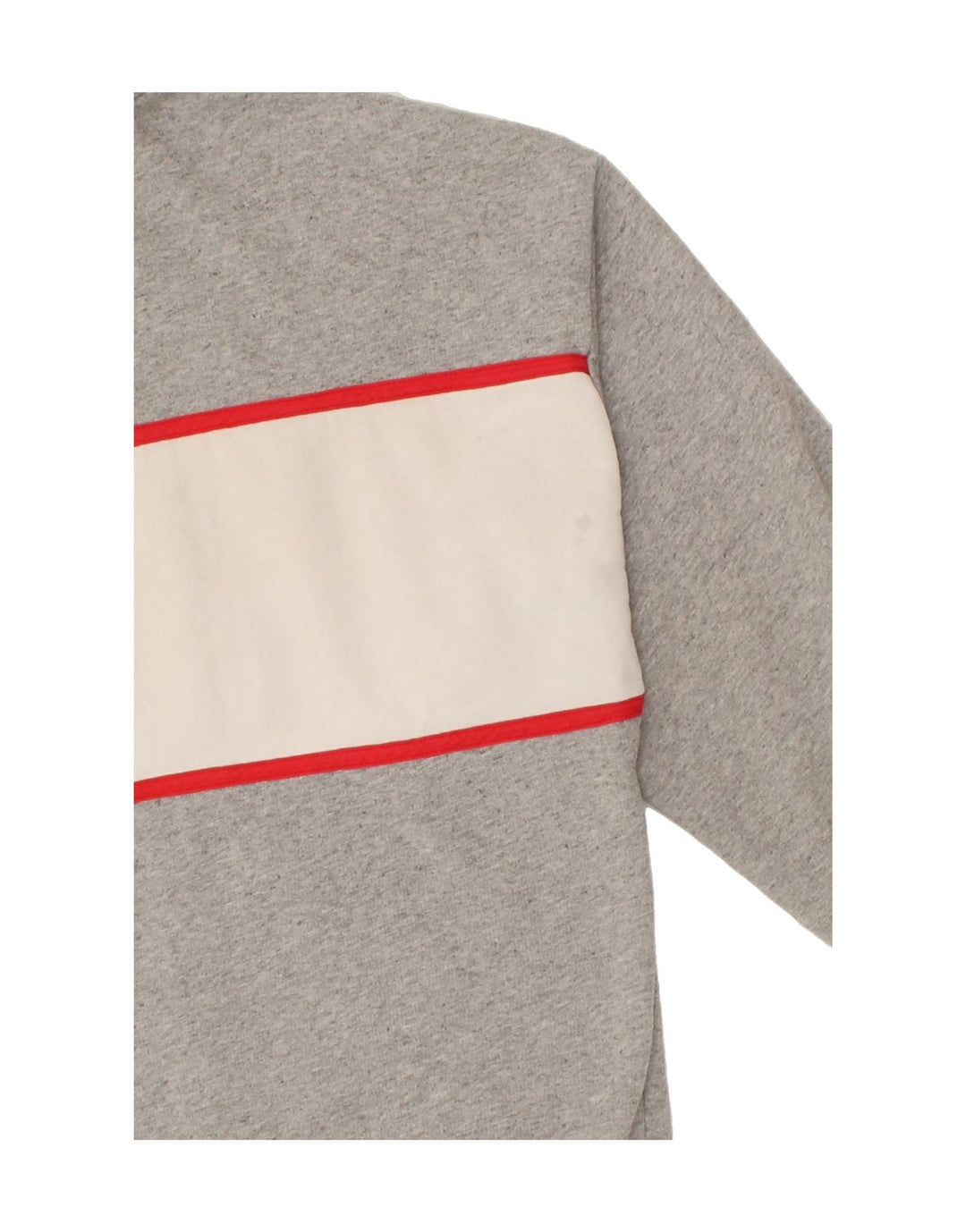 LEVI'S Mens Graphic Hoodie Jumper Small Grey Colourblock Cotton Vintage Levi's and Second-Hand Levi's from Messina Hembry 