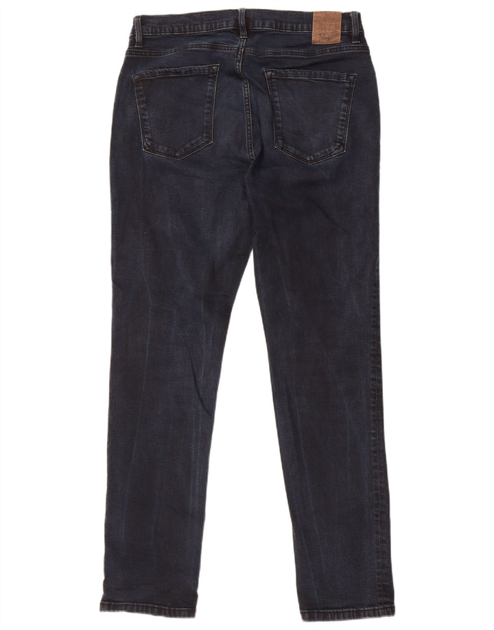 Penguin Mens Slim Jeans W34 L32 Navy Blue Cotton