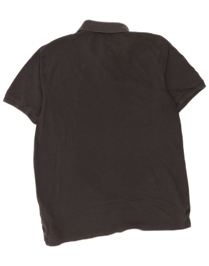 Polo Nike da uomo in cotone nero medio