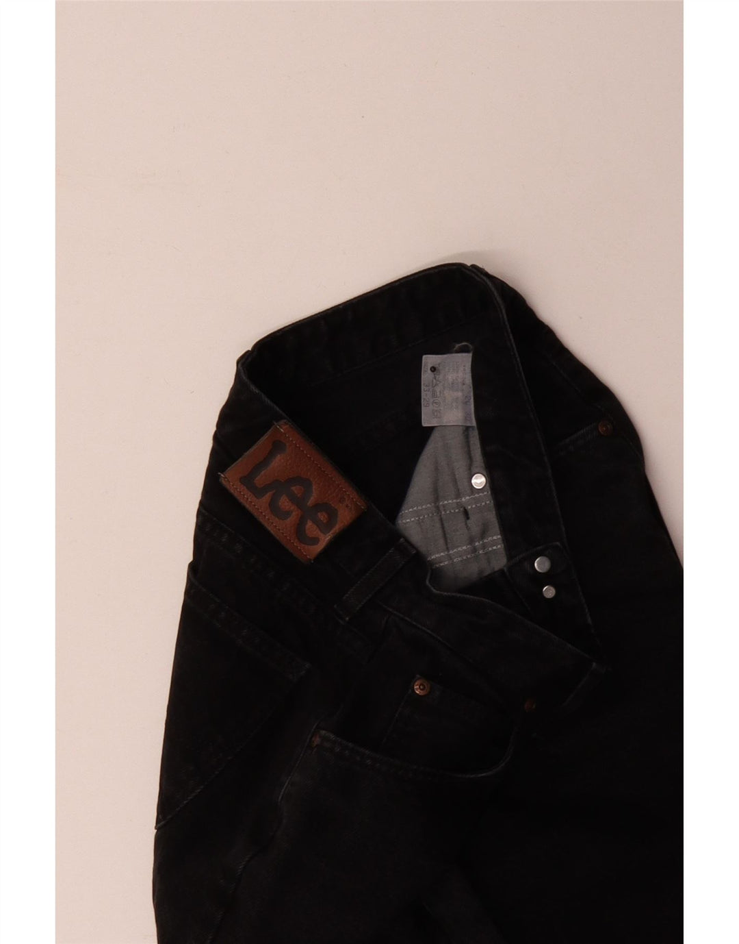 Lee Lige jeans til kvinder W29 L26 sort bomuld