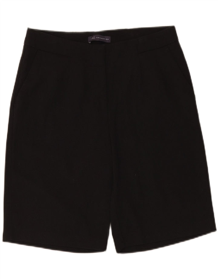 MARKS & SPENCER Womens Chino Shorts UK 12 Medium W32  Black Polyester Vintage Marks & Spencer and Second-Hand Marks & Spencer from Messina Hembry 