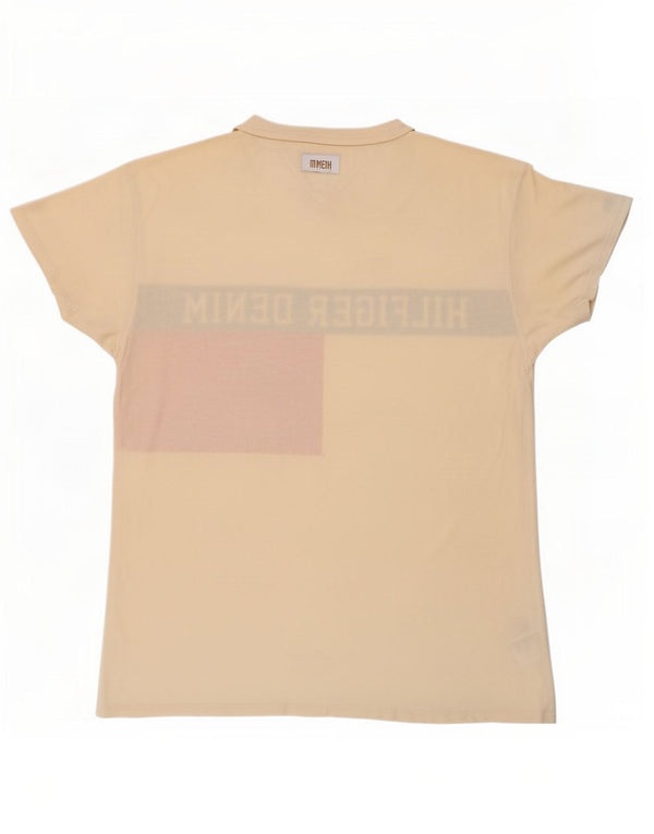 Ανδρικό γραφικό μπλουζάκι Tommy Hilfiger Top Medium Beige Colourblock
