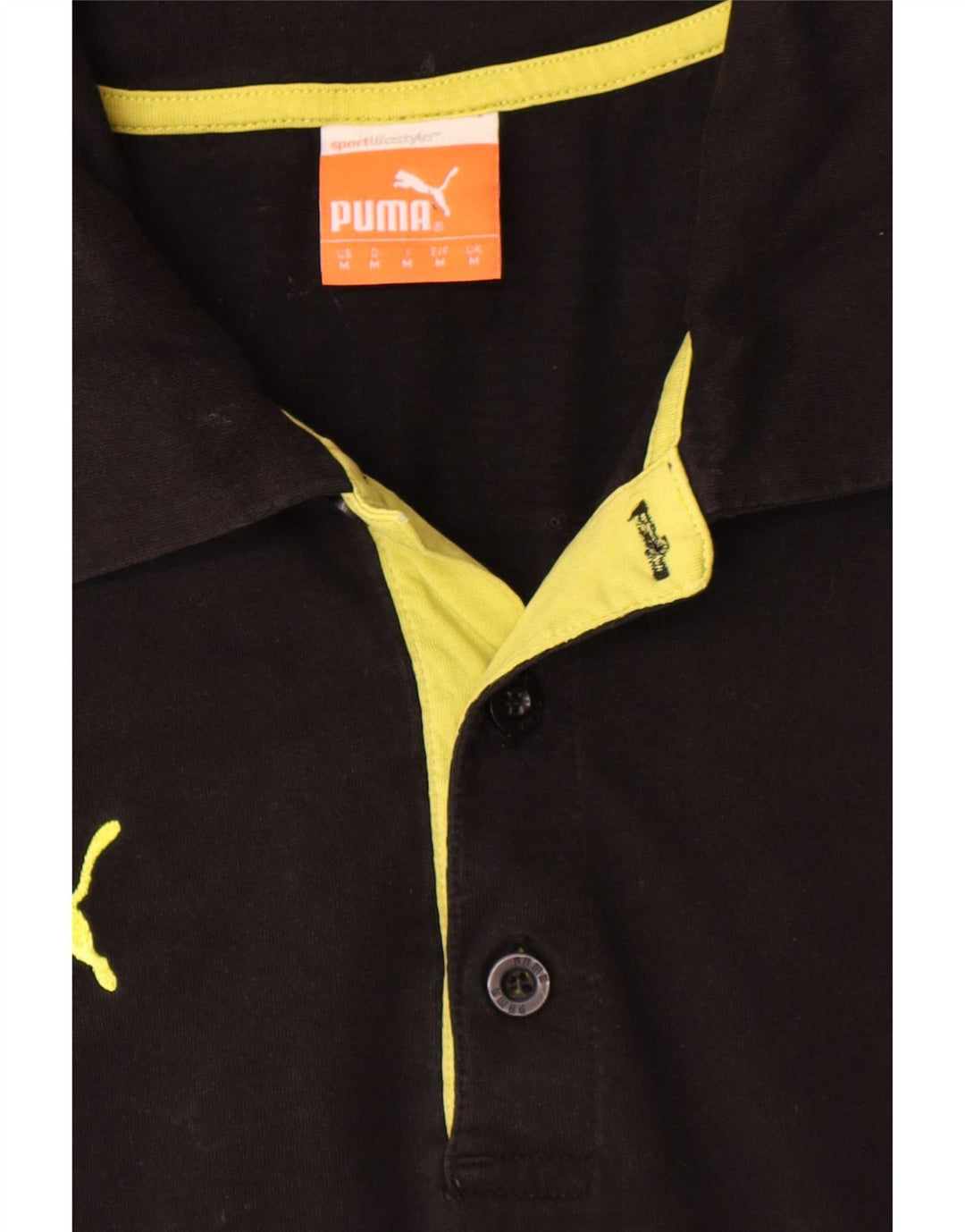 Puma Polo BVB Dortmund para hombre, talla mediana, color negro