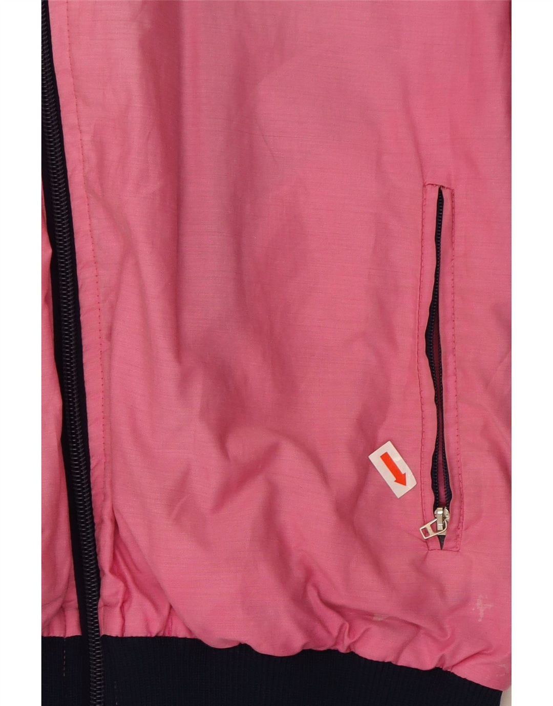 VINTAGE Womens Bomber Jacket EU 38 Medium Pink Colourblock Vintage Vintage and Second-Hand Vintage from Messina Hembry 
