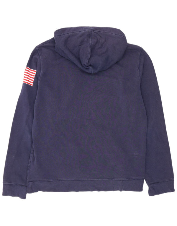 Polo Ralph Lauren Meninos moletom com capuz gráfico 15-16 anos XL azul marinho