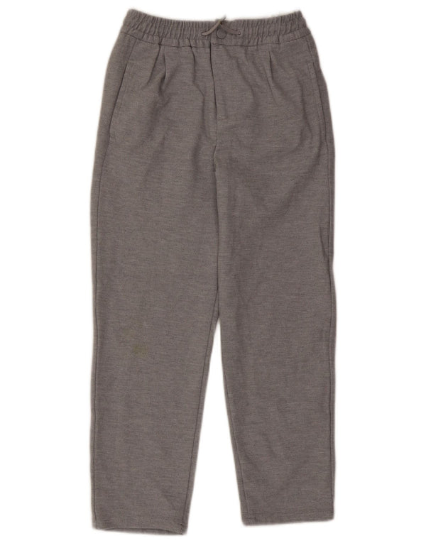 Pantaloni chino dritti da ragazzo Zara 11-12 anni W24 L24 poliestere grigio