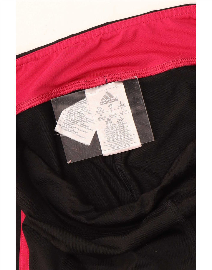 Adidas Dame Climalite Capri Leggings UK 12/14 Medium Black Polyester
