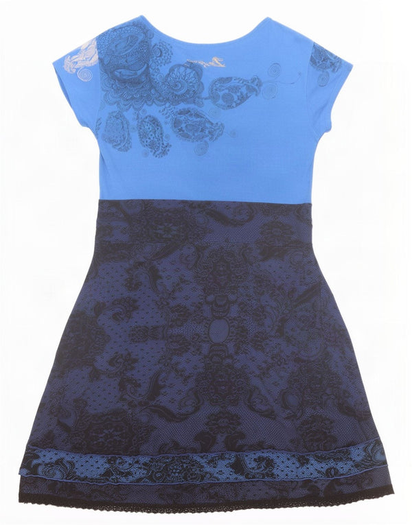Rochie A-Line Desigual pentru femei UK 18 XL Blue Paisley Viscose