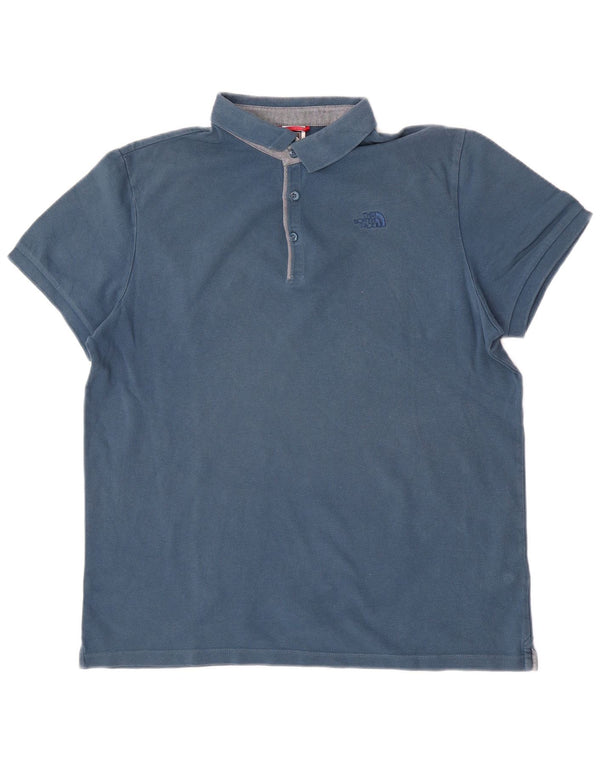 The North Face Polo Homme XL Bleu Coton