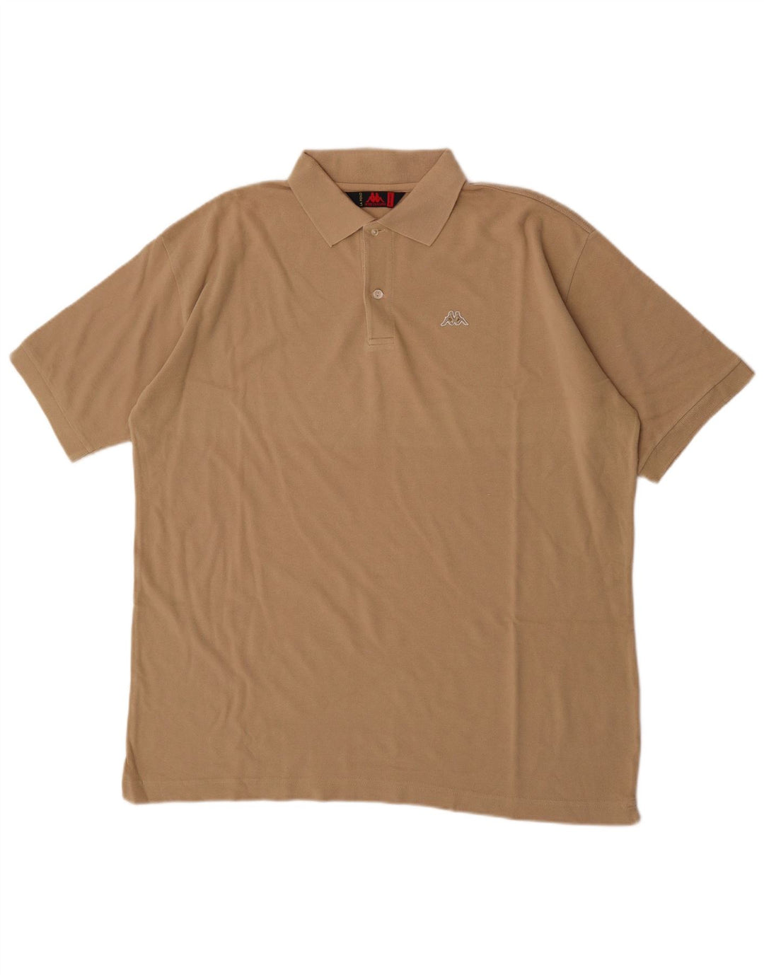 Kappa Mens Polo Shirt 2XL Beige Cotton