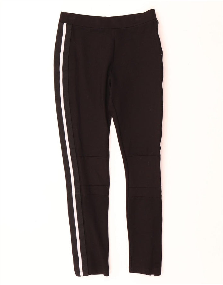 Zara Womens Leggings UK 12 Medium  Black Striped