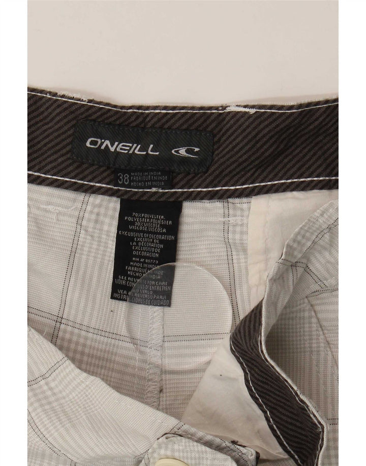 Shorts Chino Masculino O'Neill W38 XL Poliéster Xadrez Cinza