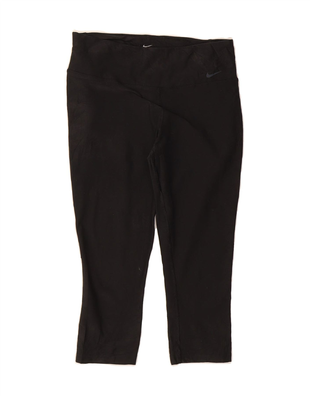 NIKE Womens Dri Fit Capri Leggings UK 12 Medium  Black Polyester Vintage Nike and Second-Hand Nike from Messina Hembry 