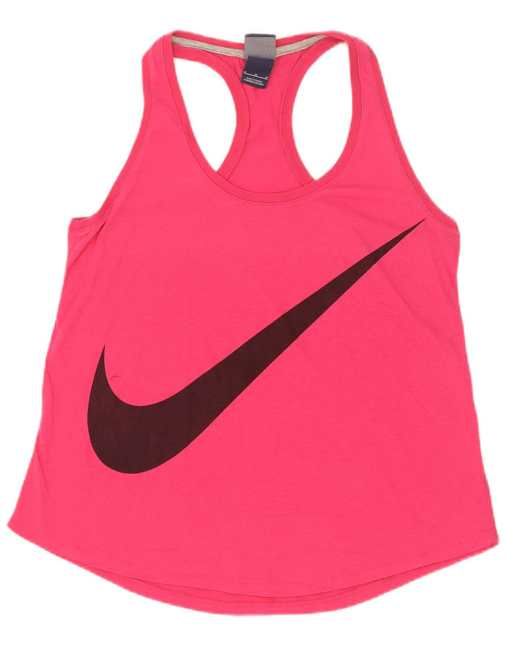 Nike Dame Grafisk Vest Top UK 12 Medium Pink
