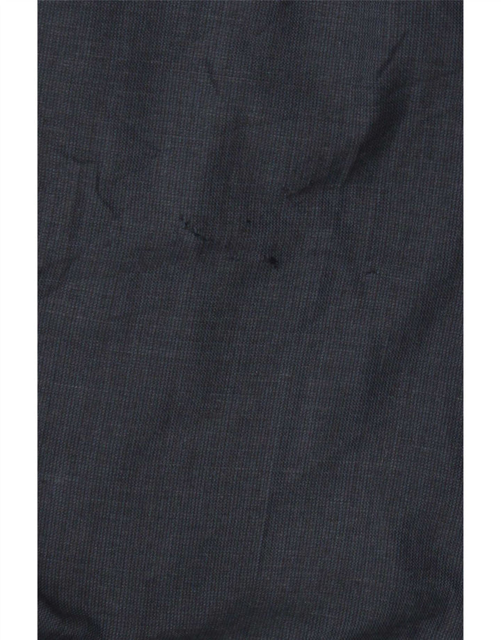 Marks & Spencer Pantalon de Costume Droit Homme W34 L29 Bleu Marine Laine