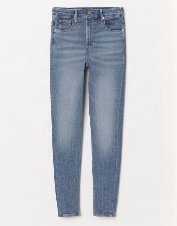 Blugi skinny dama Zara EU 40 Medium W30 L28 Bumbac albastru