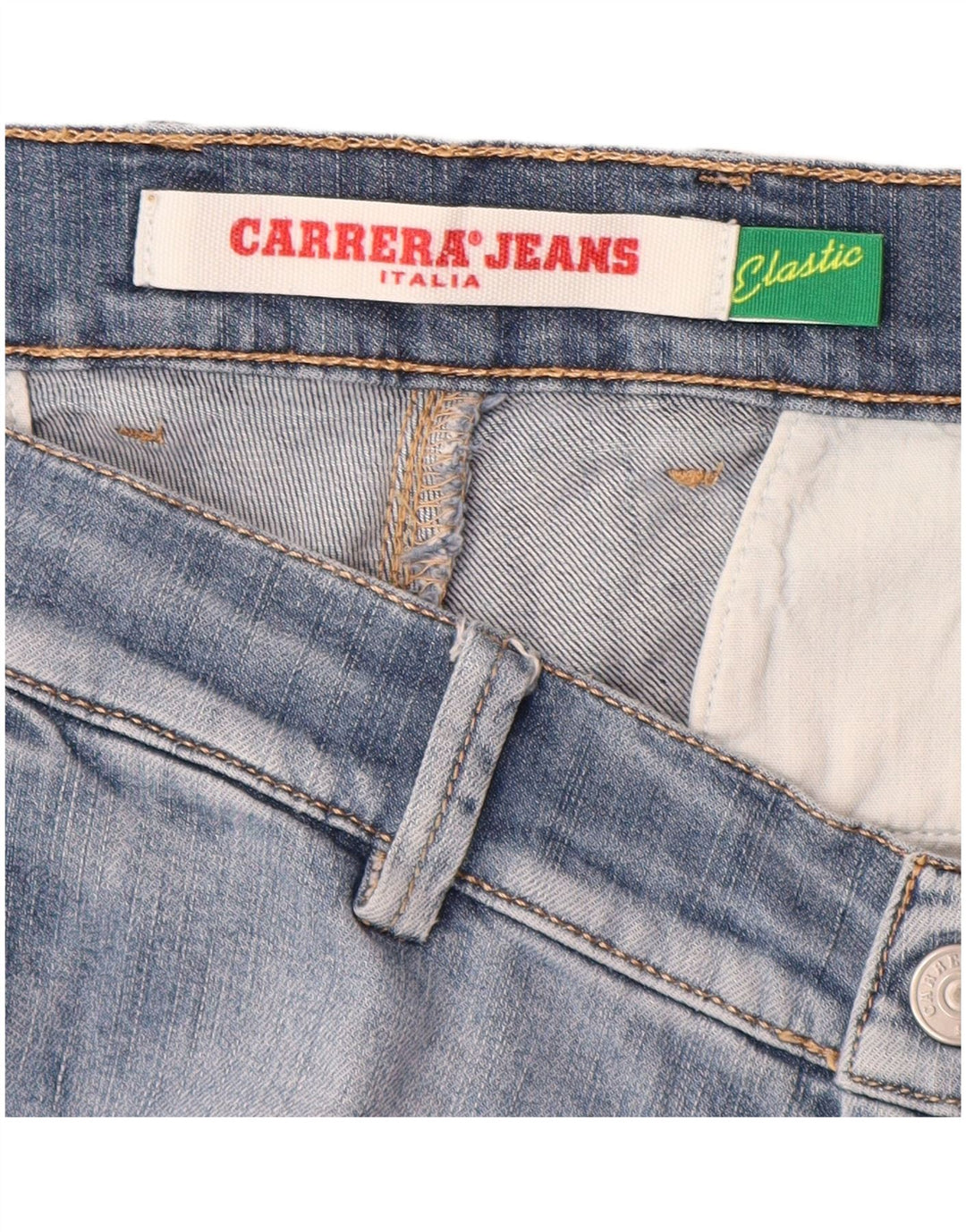 CARRERA Mens Cargo Denim Shorts W34 Large Blue Cotton