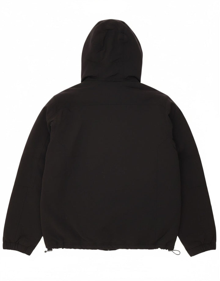 Jaqueta masculina acolchoada com capuz WOOLRICH UK 44 2XL nylon preto