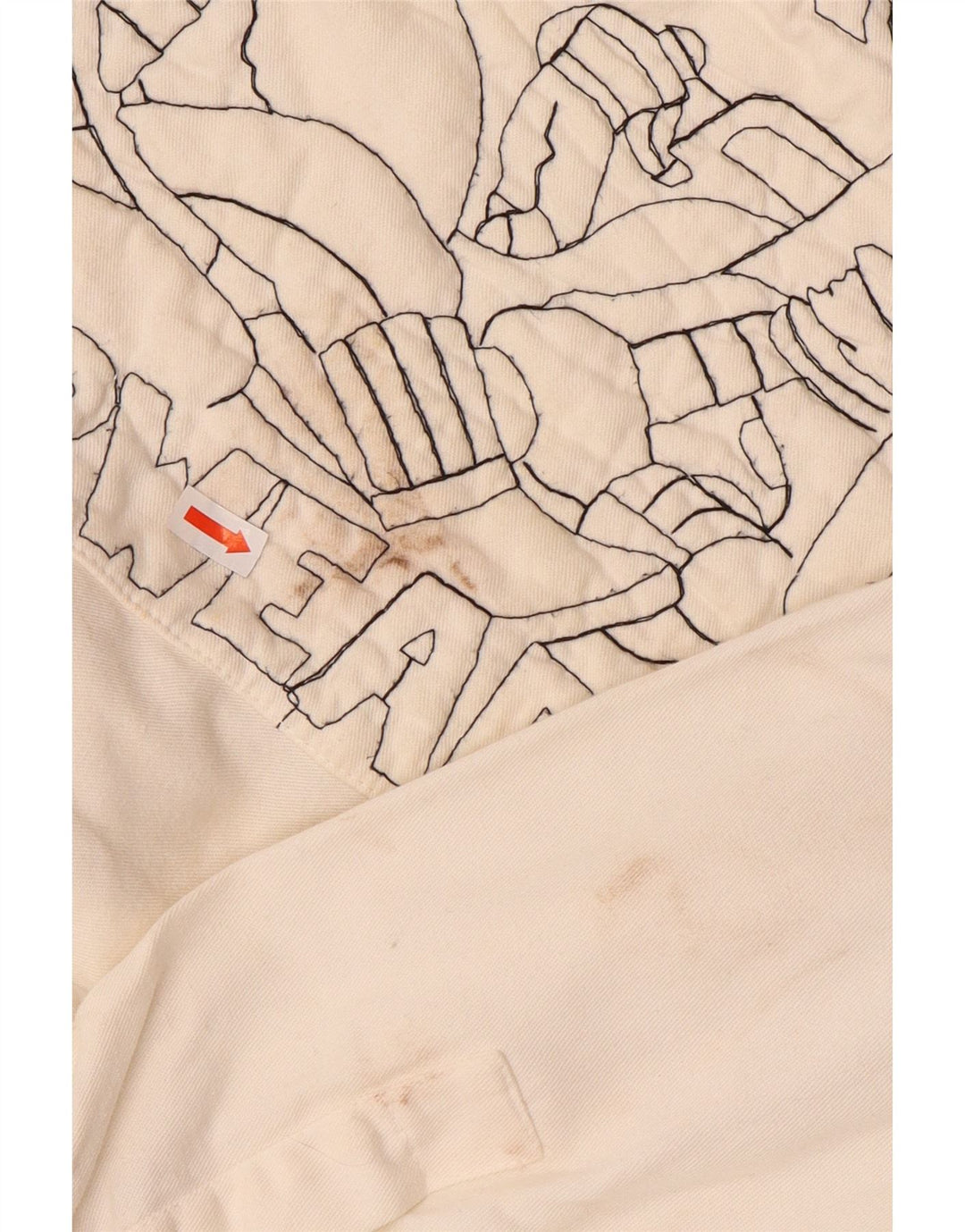 Chemise graphique homme vintage grand coton blanc