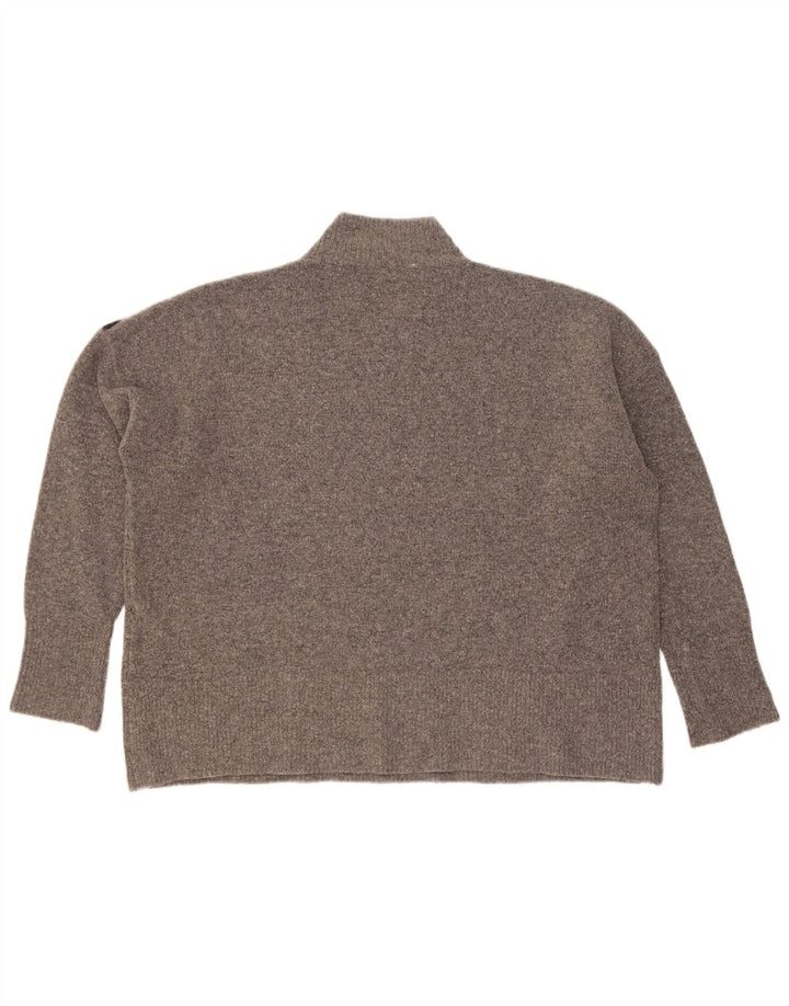 Marks & Spencer Womens Turtle Neck Jumper Sweater UK 18 XL Grey