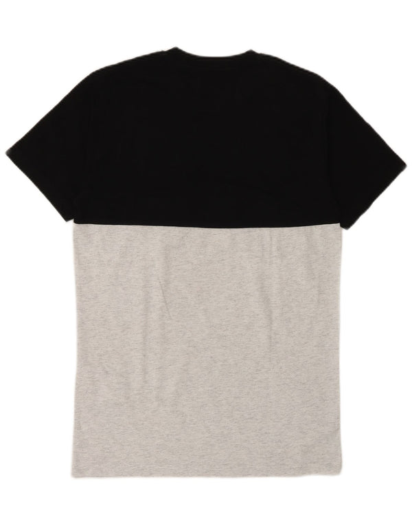 Vans T-shirt coupe classique pour hommes, petit haut en coton color block noir
