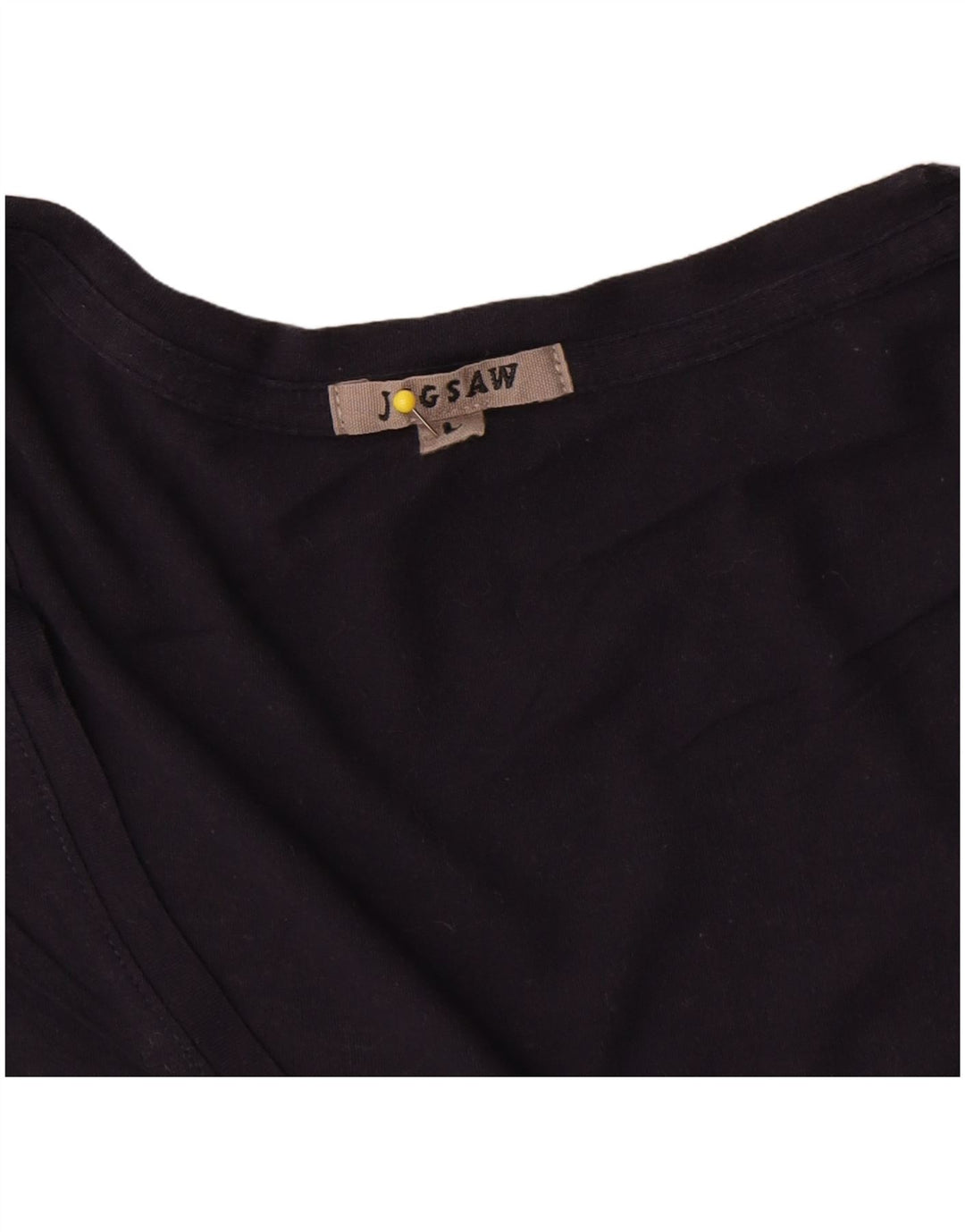 Jigsaw Top da donna a maniche lunghe UK 14 Large in cotone blu navy