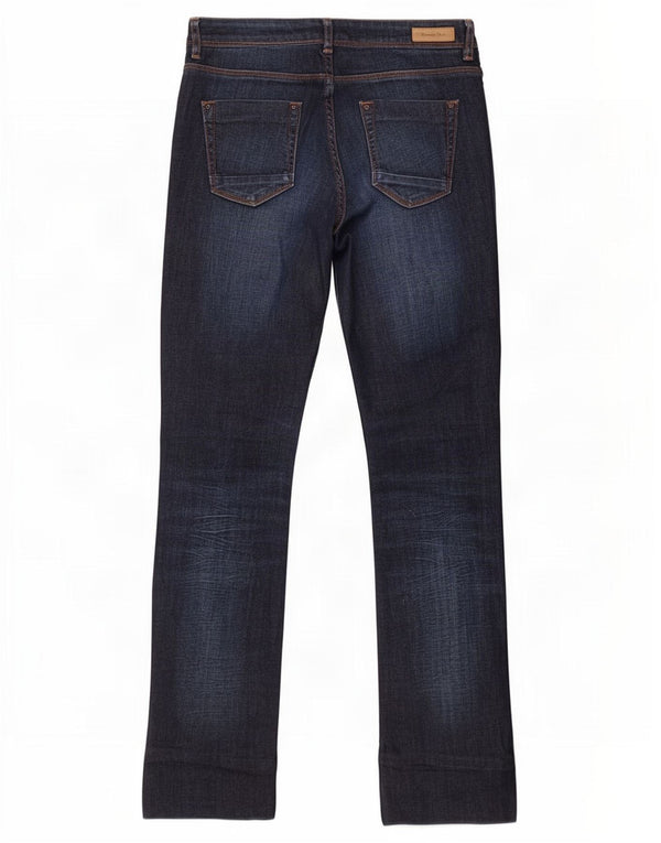 Massimo Dutti Womens Slim Jeans EU 40 Medium W30 L31 Navy Blue Cotton